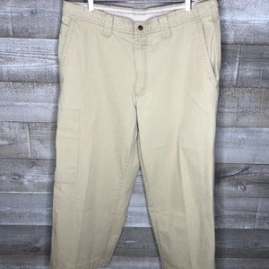 Columbia mens cargo beige hiking outdoor cropped athletic pants